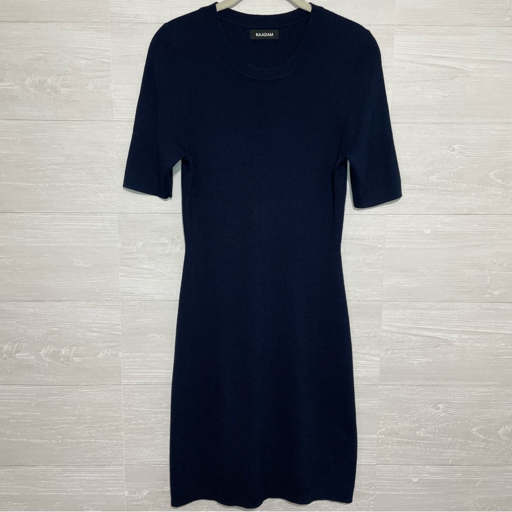 Naadam Silk Cashmere Half Sleeve Dress Nwot
